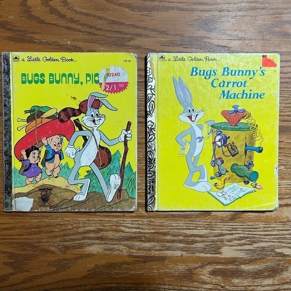 Two Bugs Bunny Little Golden Books Bugs Bunny Carrot Machine Bugs Bunny Pioneer